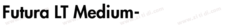 Futura LT Medium字体转换